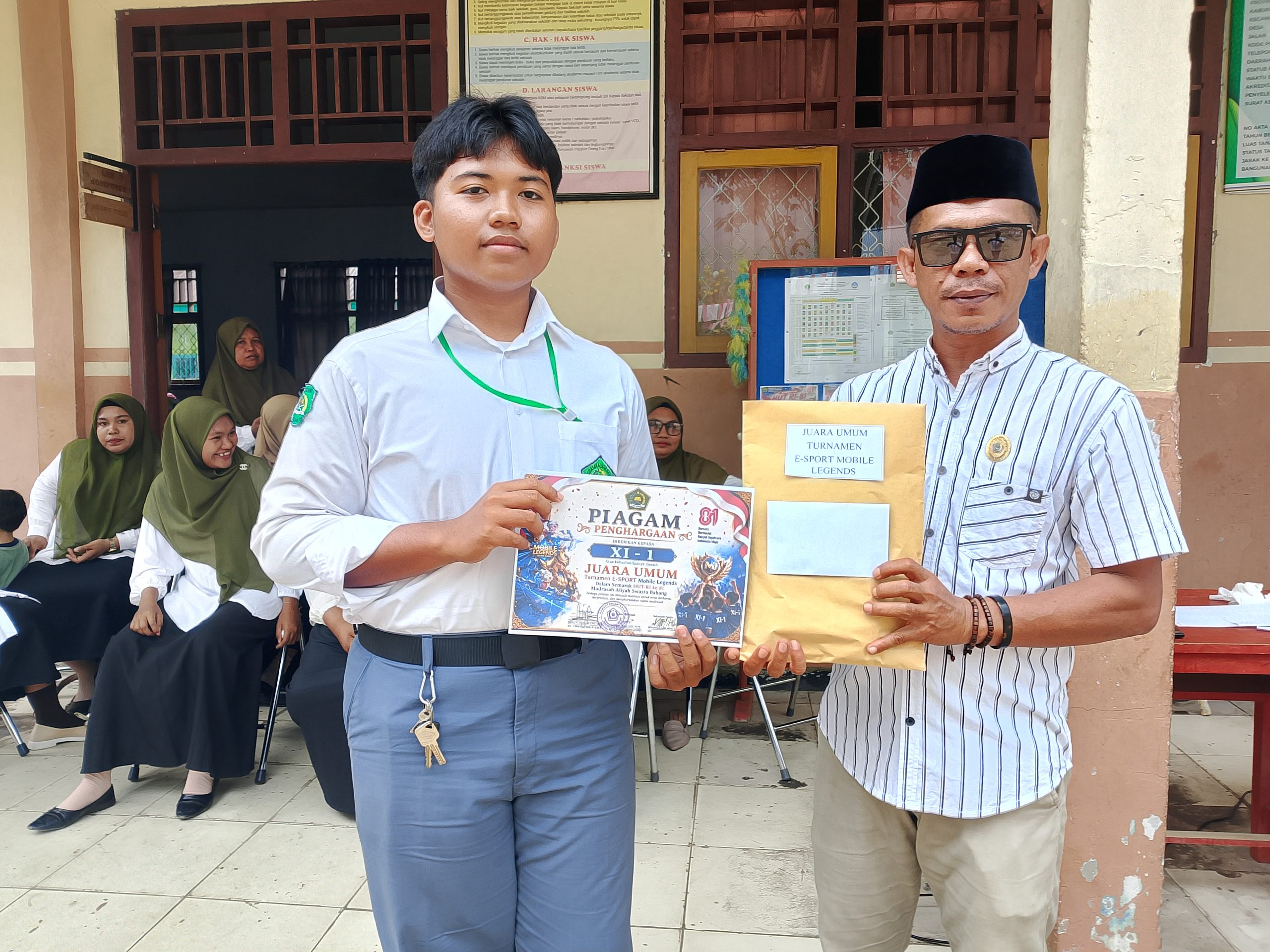 Kelas XI-1 Raih Juara Umum Turnamen E-Sport Semarak HUT RI ke-81 Madrasah Aliyah Swasta Babang