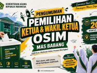 Pengumuman Pemilihan Ketua dan Wakil Ketua OSIM MAS Babang