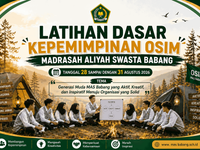 MAS Babang Gelar Latihan Dasar Kepemimpinan OSIM, Cetak Generasi Muda yang Aktif, Kreatif, dan Inspiratif